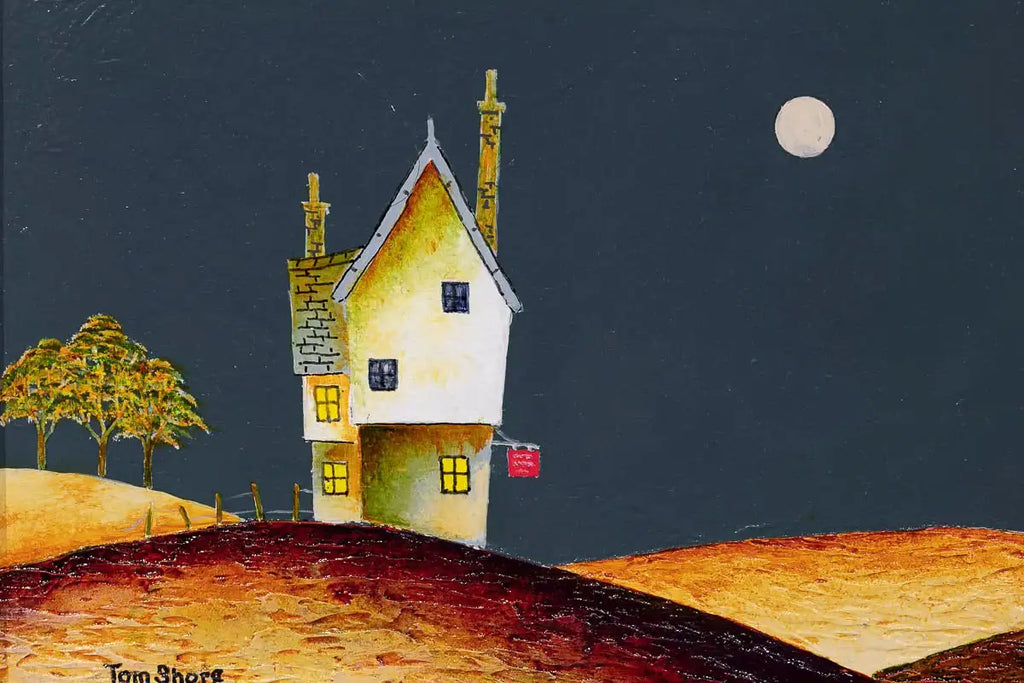 A Full Moon on the Horizon - Original - SOLD by artist Tom Shore - Wyecliffe Galleries
