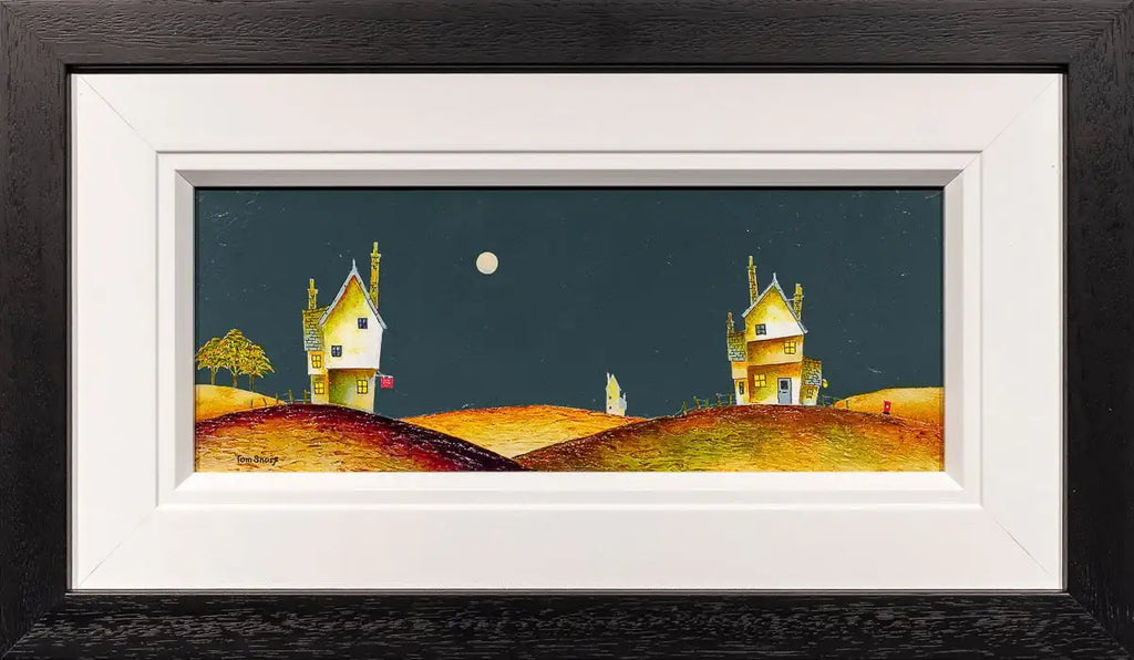 A Full Moon on the Horizon - Original - SOLD by artist Tom Shore - Wyecliffe Galleries