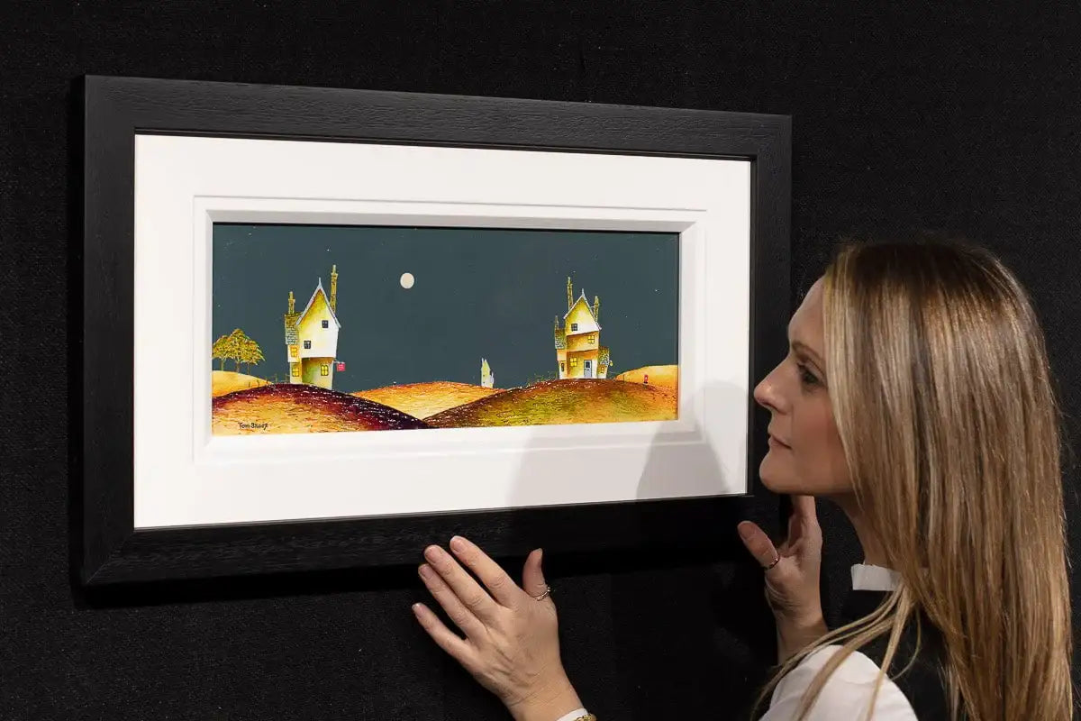 A Full Moon on the Horizon - Original - SOLD by artist Tom Shore - Wyecliffe Galleries