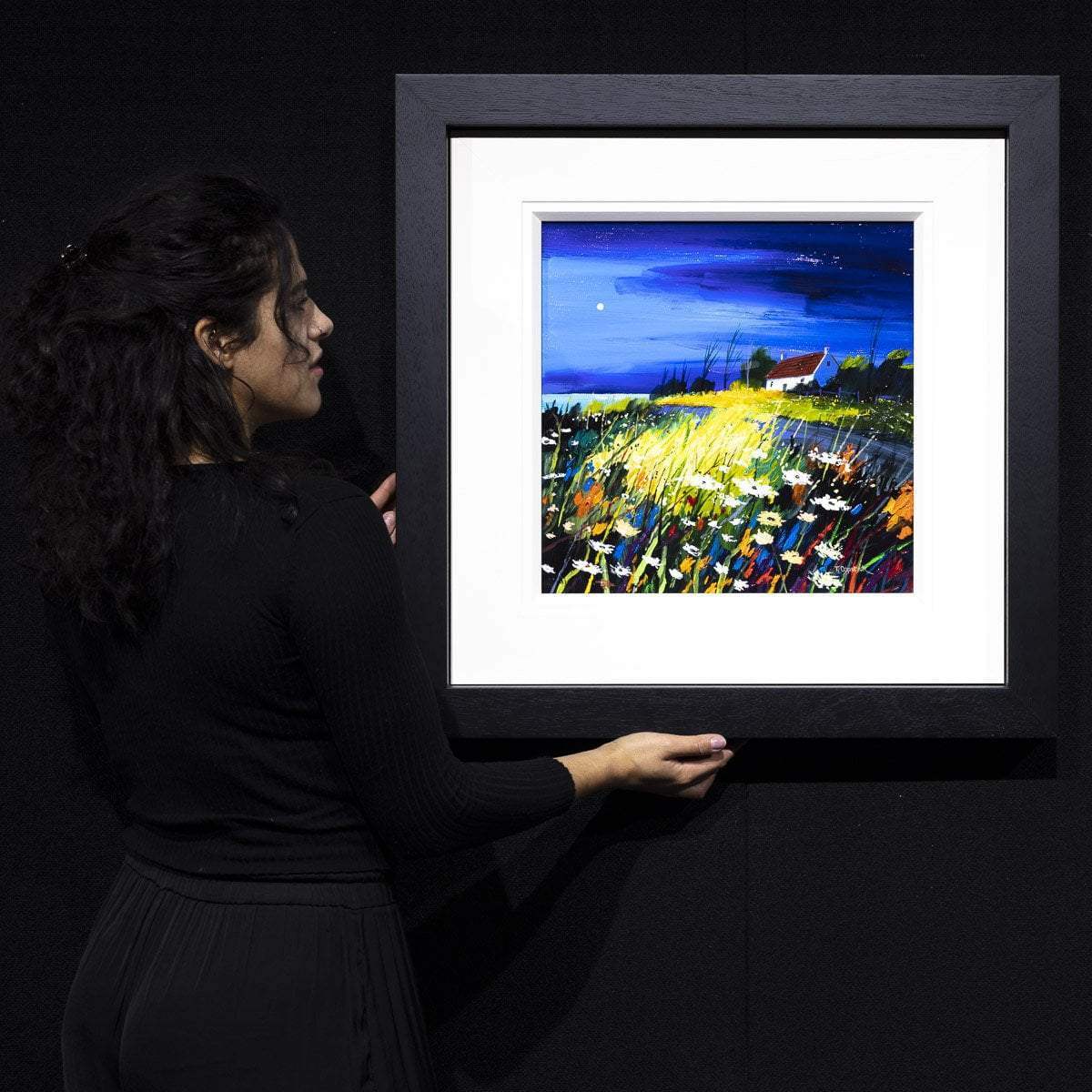 Moonlit Pathway - Original - SOLD by artist Tom Capstick - Wyecliffe Galleries