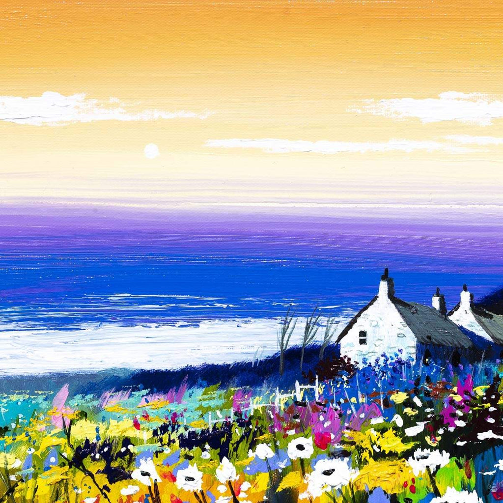 Orange Sky at Night - Original - SOLD by artist Tom Capstick - Wyecliffe Galleries