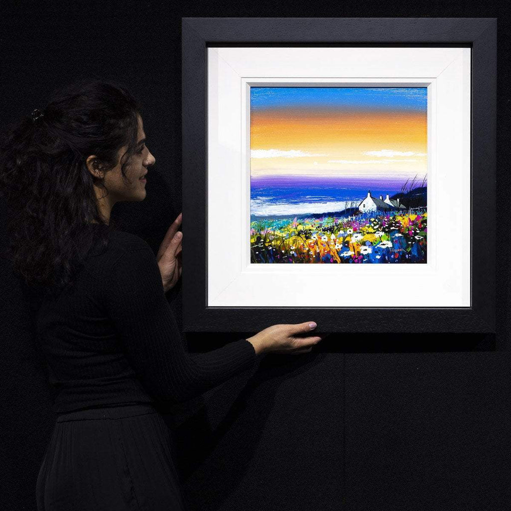 Orange Sky at Night - Original - SOLD by artist Tom Capstick - Wyecliffe Galleries