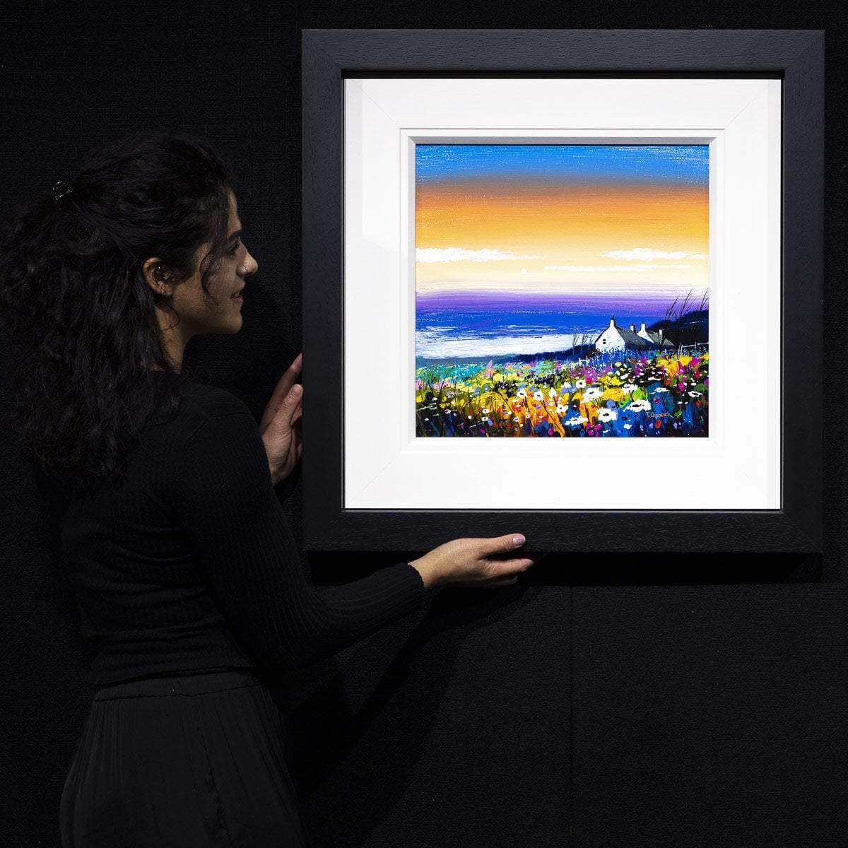 Orange Sky at Night - Original - SOLD by artist Tom Capstick - Wyecliffe Galleries