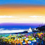 Orange Sky at Night - Original - SOLD by artist Tom Capstick - Wyecliffe Galleries