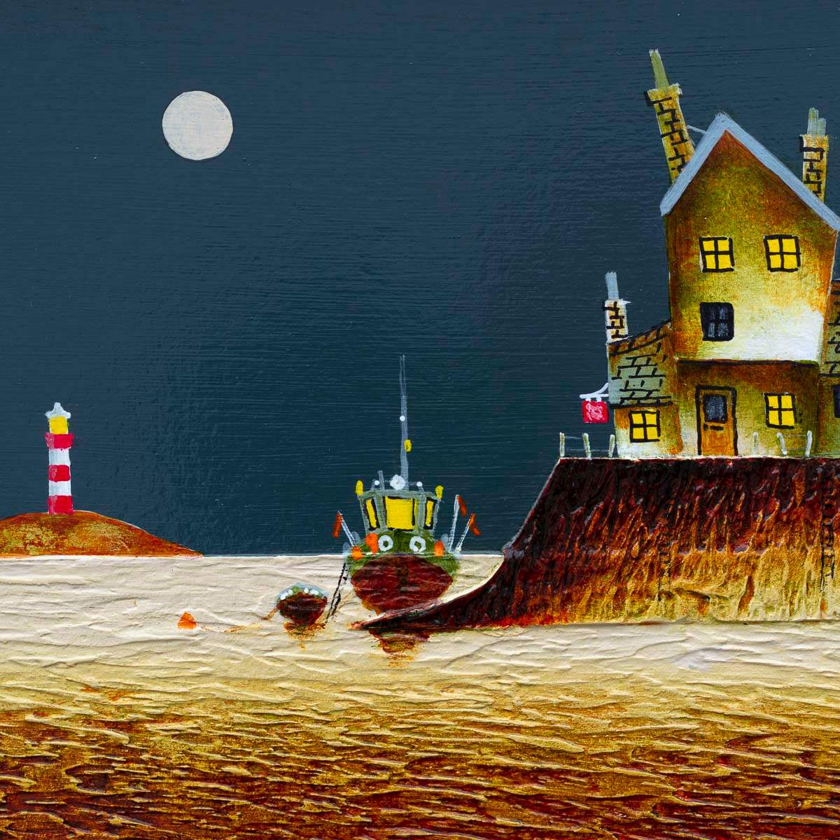 Glow of the Moon - Original - SOLD by artist Tom Shore - Wyecliffe Galleries