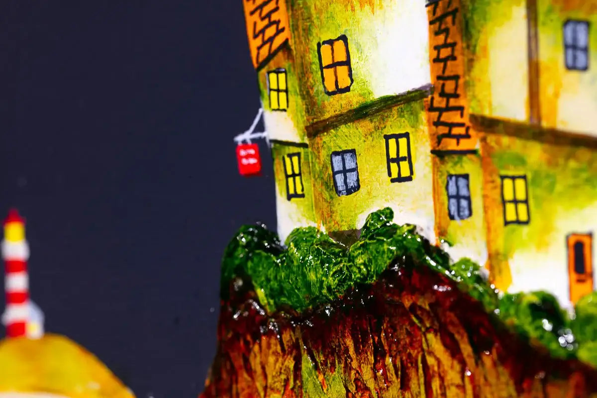 Harbour Glow - Original - SOLD by artist Tom Shore - Wyecliffe Galleries