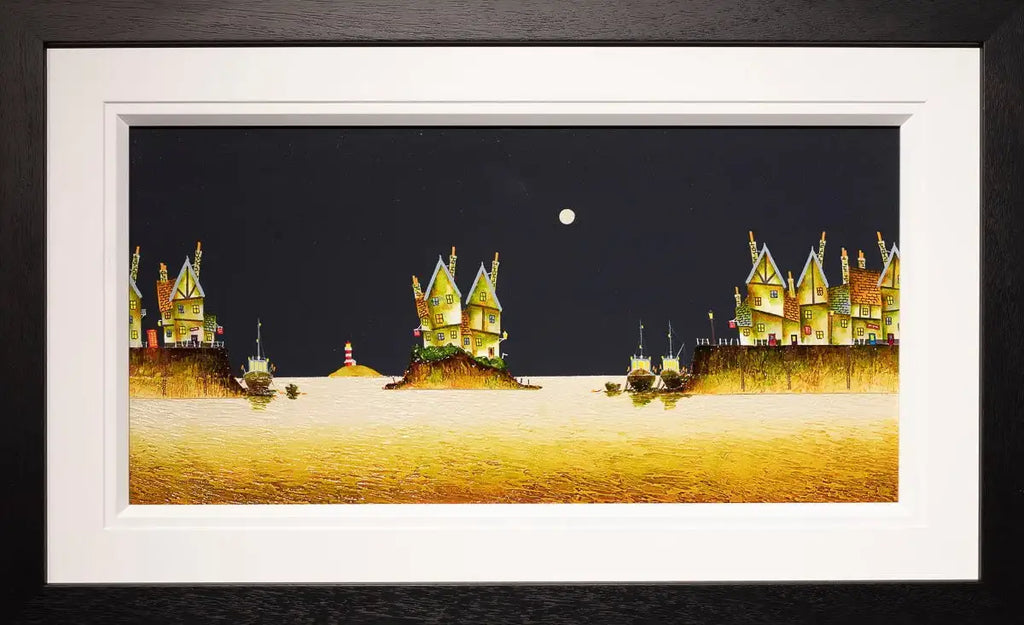 Harbour Glow - Original - SOLD by artist Tom Shore - Wyecliffe Galleries