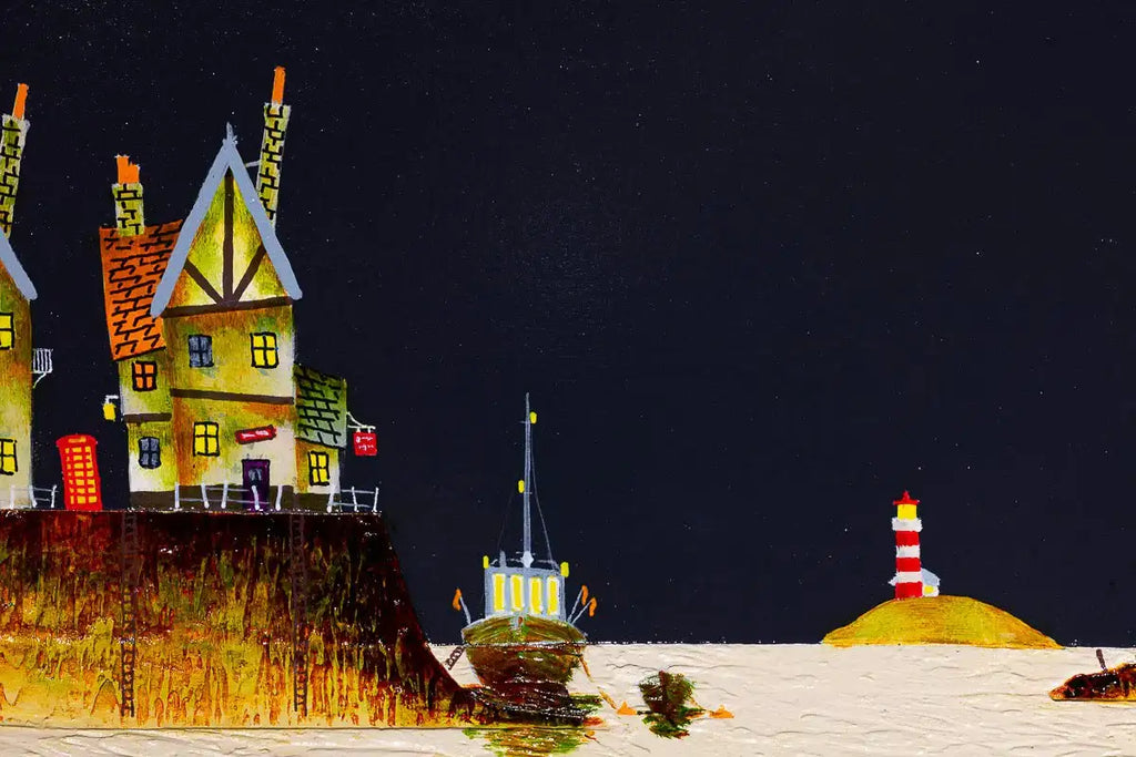 Harbour Glow - Original - SOLD by artist Tom Shore - Wyecliffe Galleries