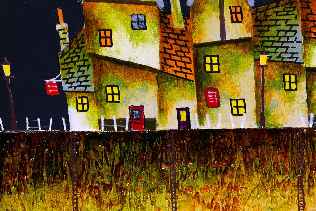 Harbour Glow - Original - SOLD by artist Tom Shore - Wyecliffe Galleries