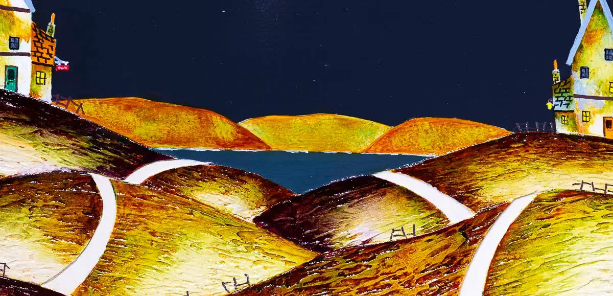 Midnight Glow - Original - SOLD by artist Tom Shore - Wyecliffe Galleries