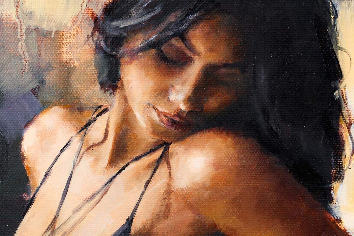 Aubergine Nights - Original - SOLD by artist Tony Hinchliffe - Wyecliffe Galleries