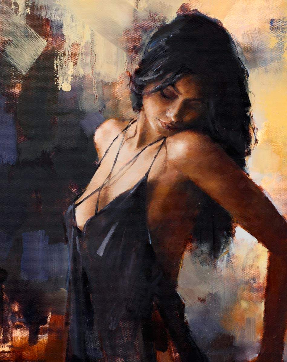 Aubergine Nights - Original - SOLD by artist Tony Hinchliffe - Wyecliffe Galleries