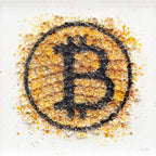 BTC Currency - Original by artist Tristan Hibberd - Wyecliffe Galleries