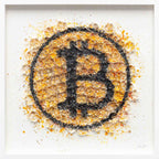 BTC Currency - Original by artist Tristan Hibberd - Wyecliffe Galleries