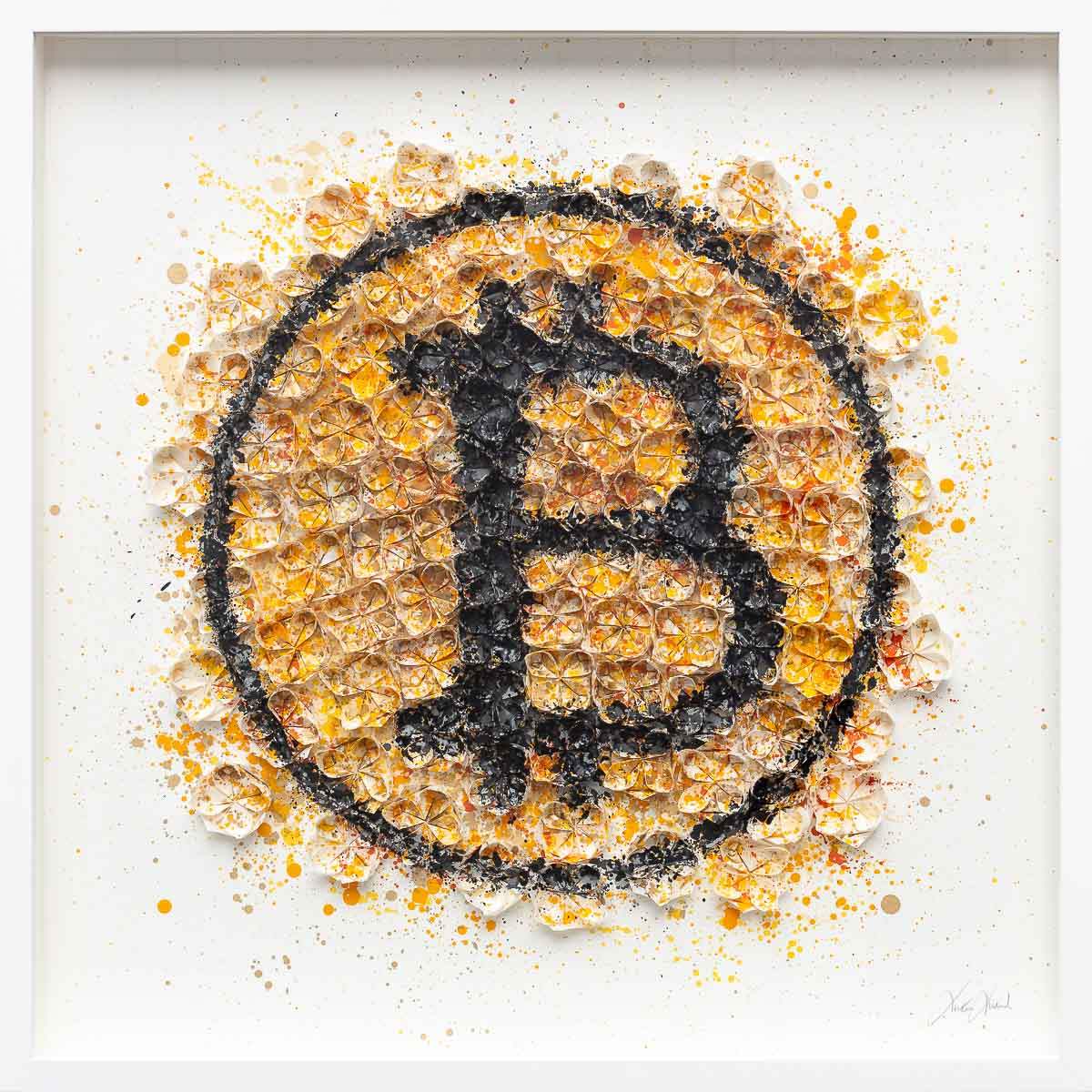BTC Currency - Original by artist Tristan Hibberd - Wyecliffe Galleries