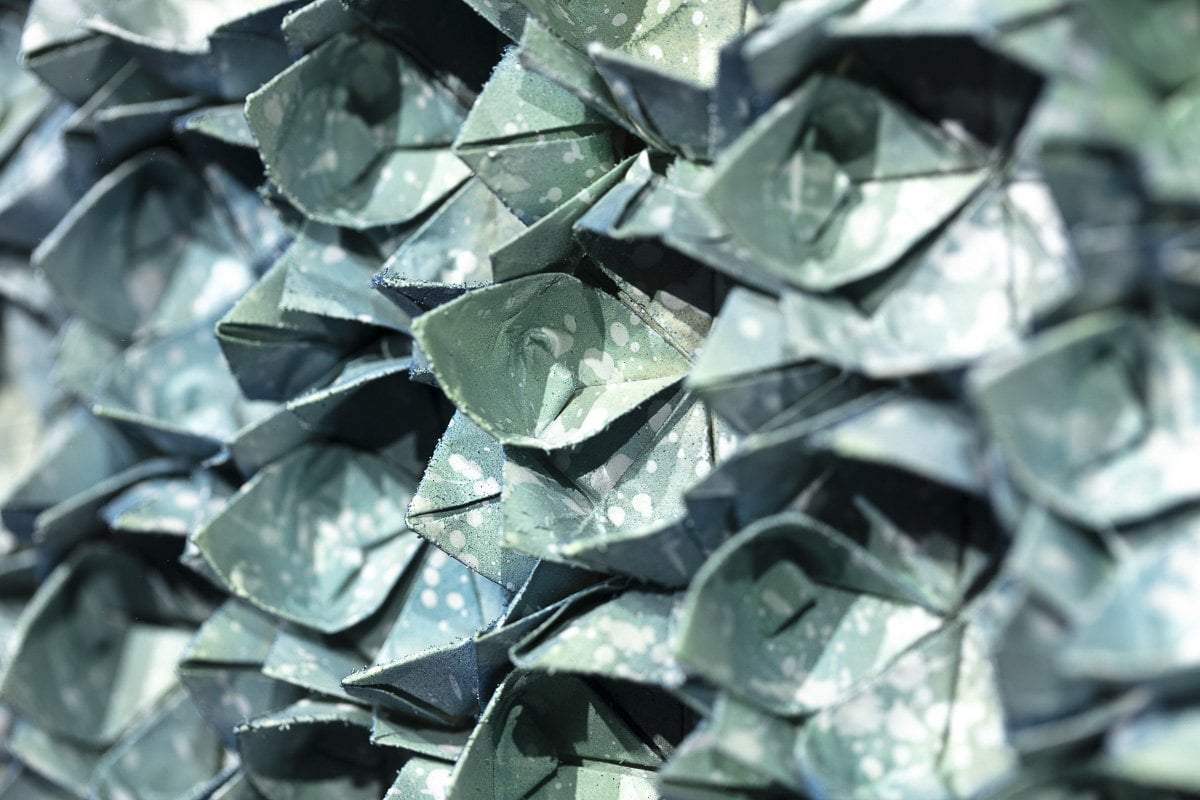 Fold - Blue 222 - Original - SOLD by artist Tristan Hibberd - Wyecliffe Galleries