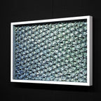 Fold - Blue 222 - Original - SOLD by artist Tristan Hibberd - Wyecliffe Galleries