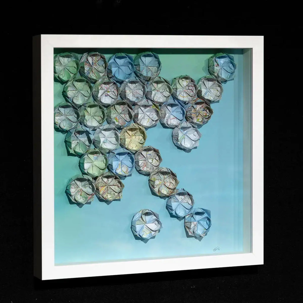 Fold - M30 - Original - SOLD by artist Tristan Hibberd - Wyecliffe Galleries