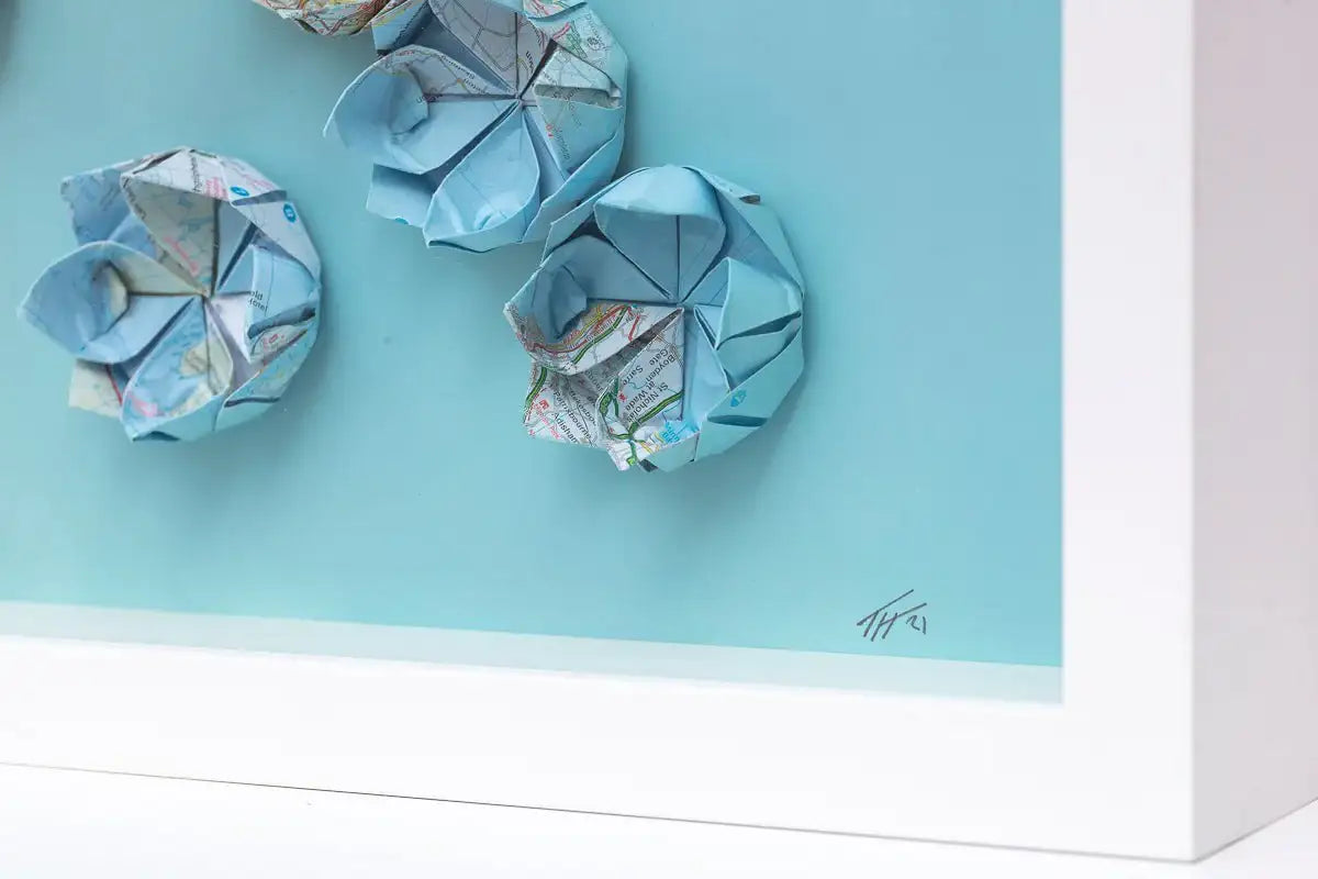 Fold - M30 - Original - SOLD by artist Tristan Hibberd - Wyecliffe Galleries