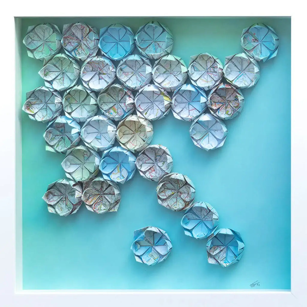 Fold - M30 - Original - SOLD by artist Tristan Hibberd - Wyecliffe Galleries