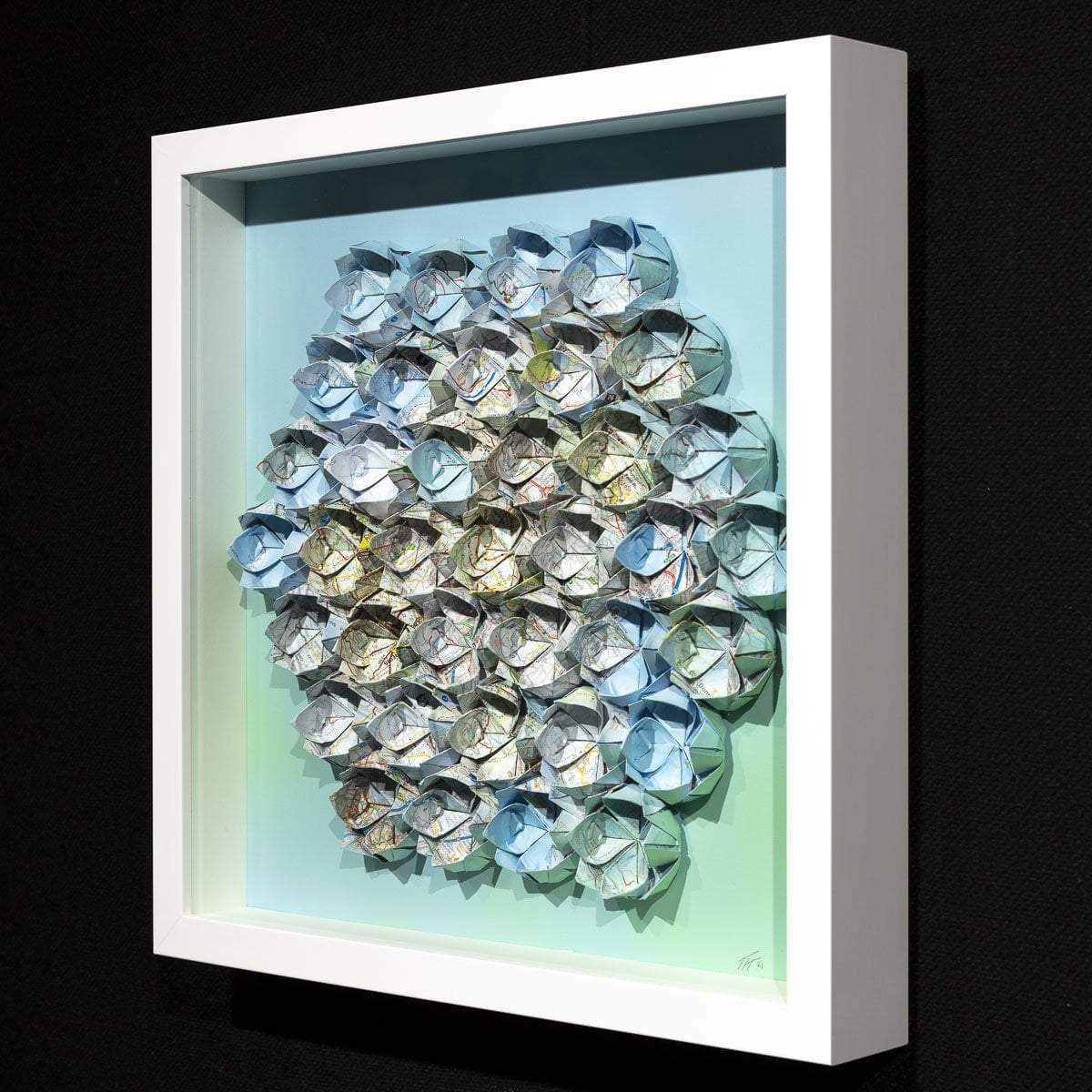 Fold M37 - Original - SOLD by artist Tristan Hibberd - Wyecliffe Galleries