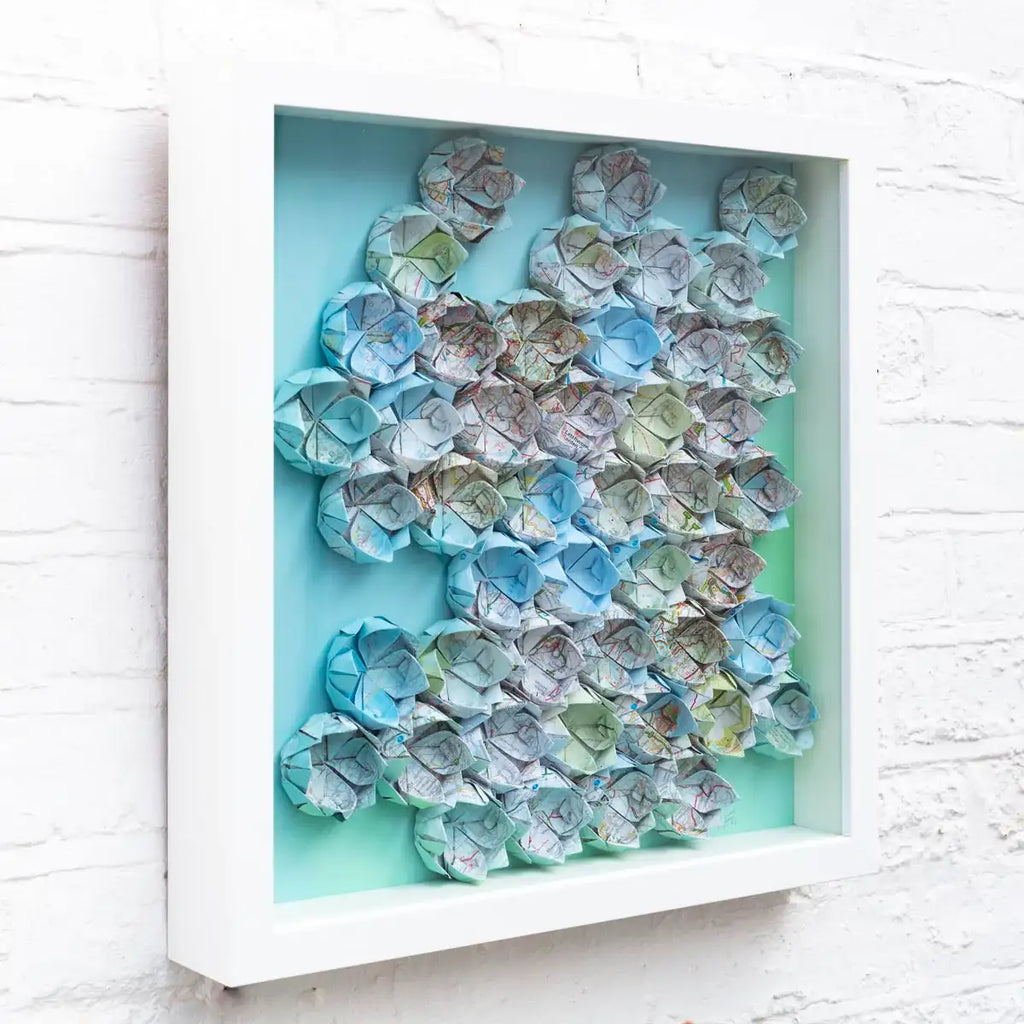 Fold - M49 - Original - SOLD by artist Tristan Hibberd - Wyecliffe Galleries