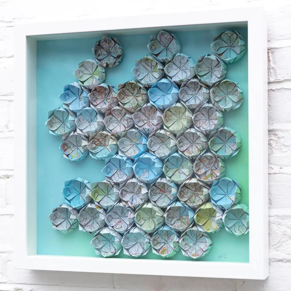 Fold - M49 - Original - SOLD by artist Tristan Hibberd - Wyecliffe Galleries