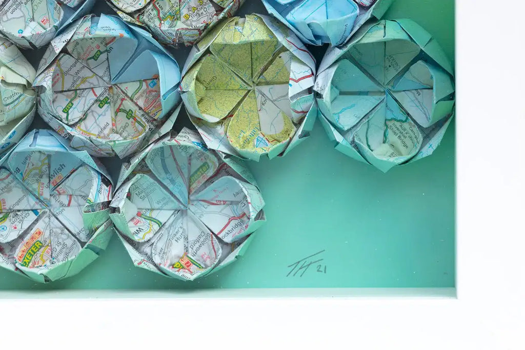 Fold - M49 - Original - SOLD by artist Tristan Hibberd - Wyecliffe Galleries