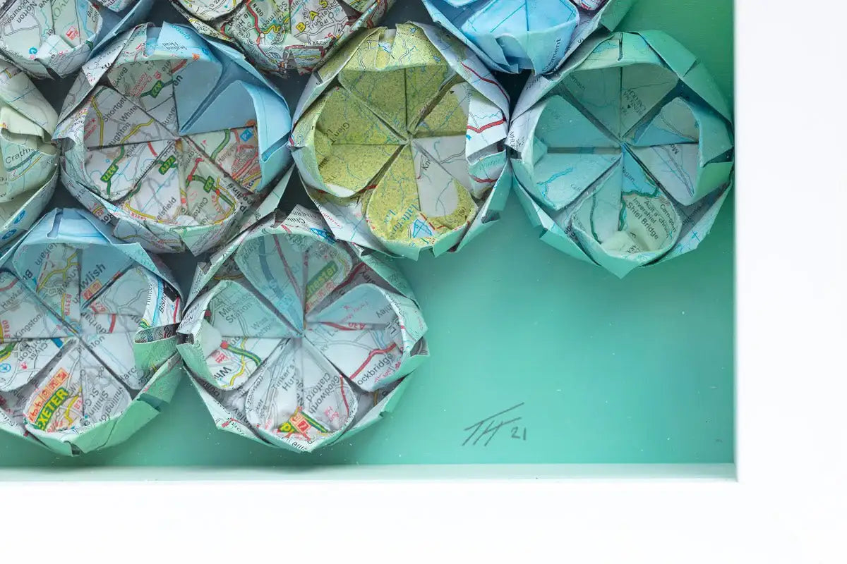 Fold - M49 - Original - SOLD by artist Tristan Hibberd - Wyecliffe Galleries