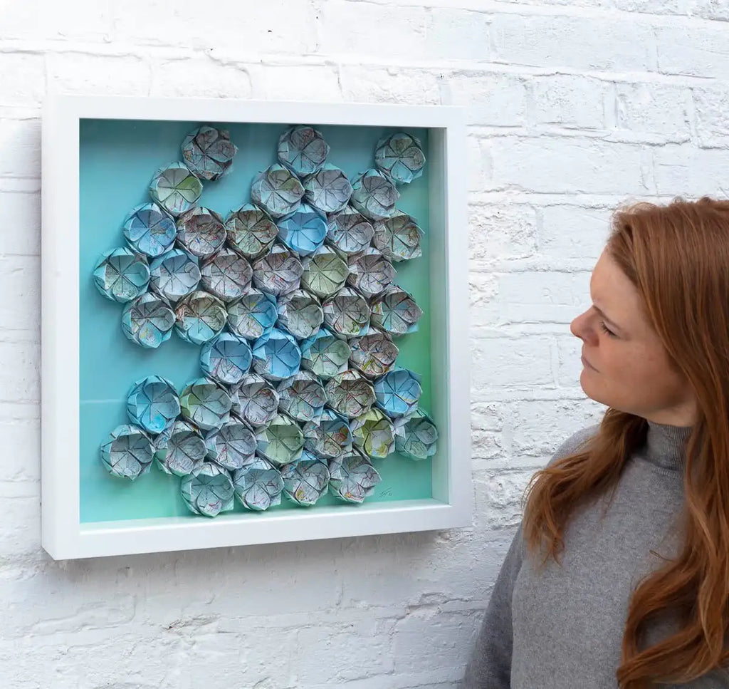 Fold - M49 - Original - SOLD by artist Tristan Hibberd - Wyecliffe Galleries