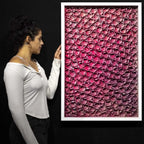 Fold Pink 222 - Original - SOLD by artist Tristan Hibberd - Wyecliffe Galleries