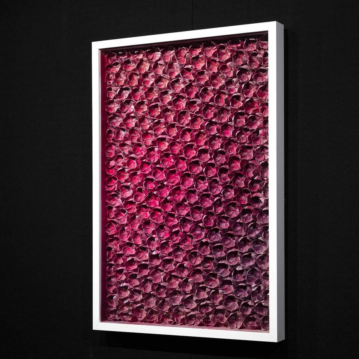 Fold Pink 222 - Original - SOLD by artist Tristan Hibberd - Wyecliffe Galleries