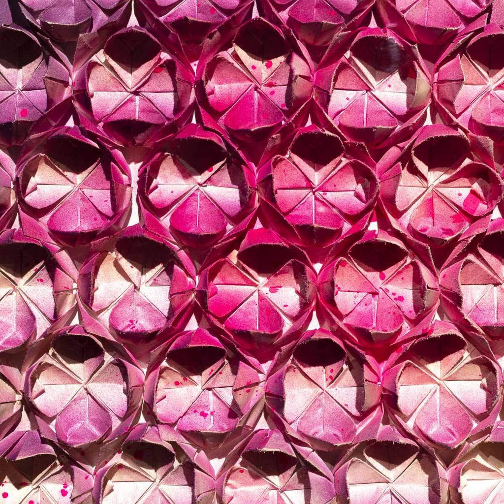 Fold Pink 37 - Original - SOLD by artist Tristan Hibberd - Wyecliffe Galleries