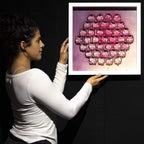 Fold Pink 37 - Original - SOLD by artist Tristan Hibberd - Wyecliffe Galleries