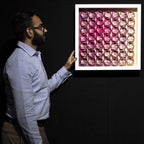 Fold Pink 49 - Original - SOLD by artist Tristan Hibberd - Wyecliffe Galleries