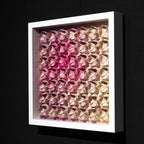 Fold Pink 49 - Original - SOLD by artist Tristan Hibberd - Wyecliffe Galleries