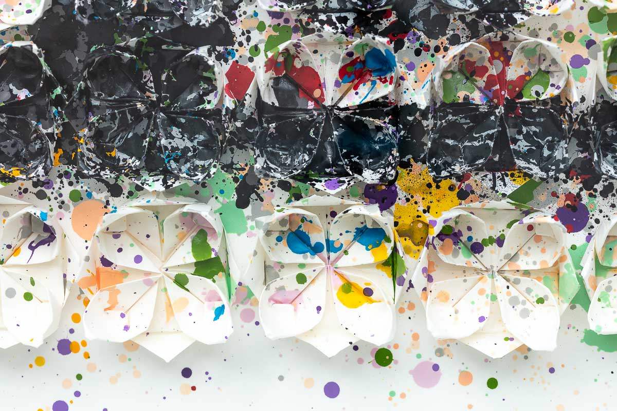 Vuitton X Lotus - Original - SOLD by artist Tristan Hibberd - Wyecliffe Galleries