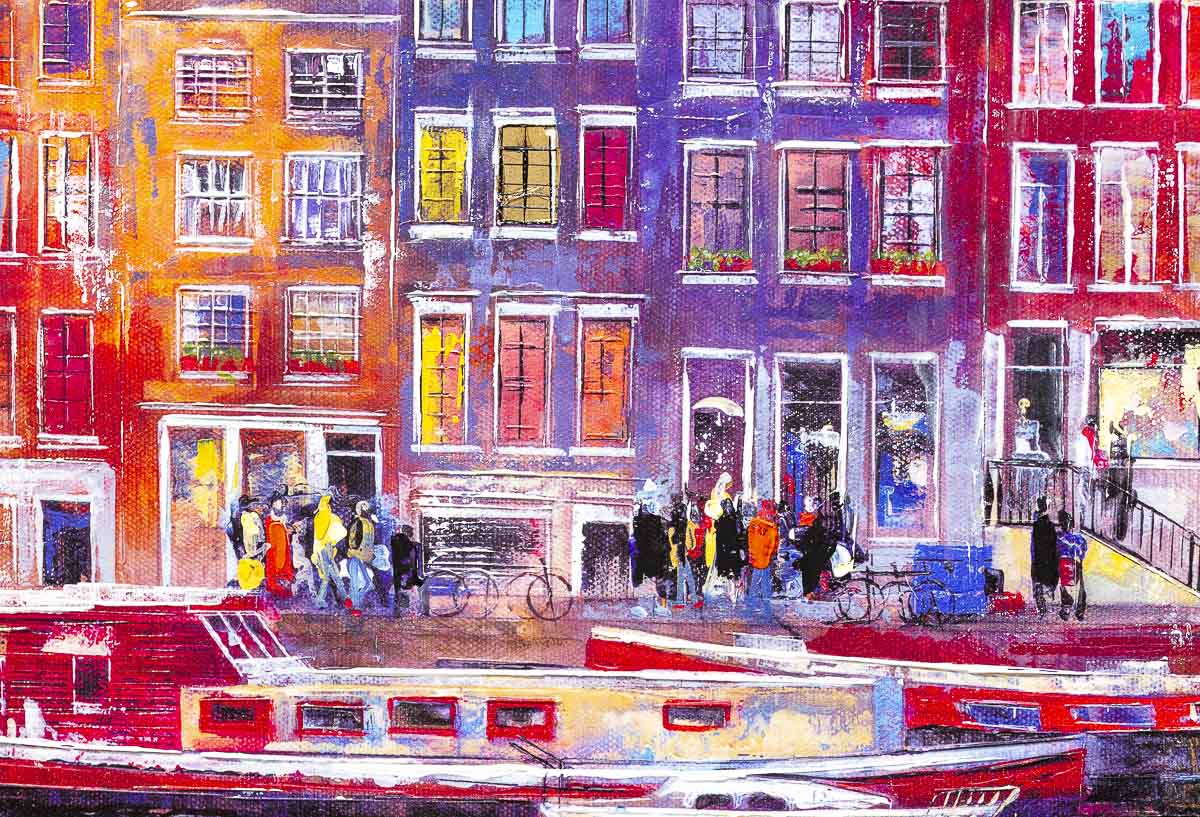 A Day in Amsterdam - Original - CHECK SIZE Veronika Benoni Original