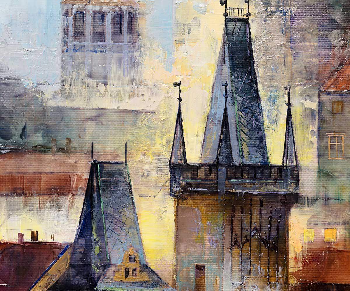 A Night In Prague - SOLD by artist Veronika Benoni - Wyecliffe Galleries