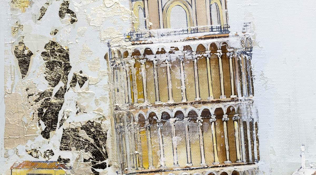 A Trip to the Pisa - Original by artist Veronika Benoni - Wyecliffe Galleries