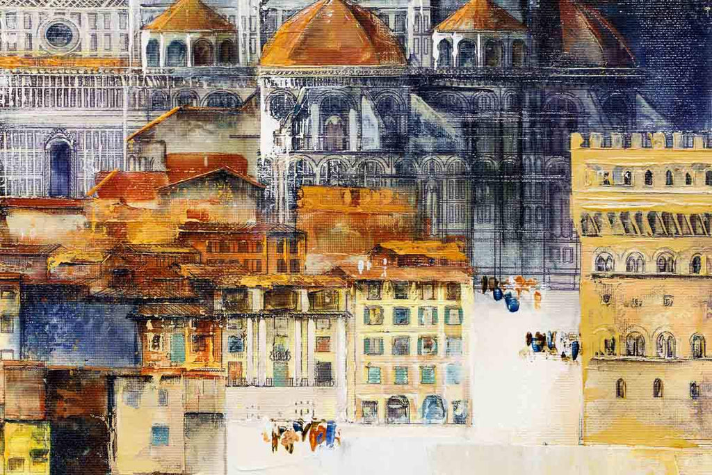 A View of Florence - Original - SOLD by artist Veronika Benoni - Wyecliffe Galleries