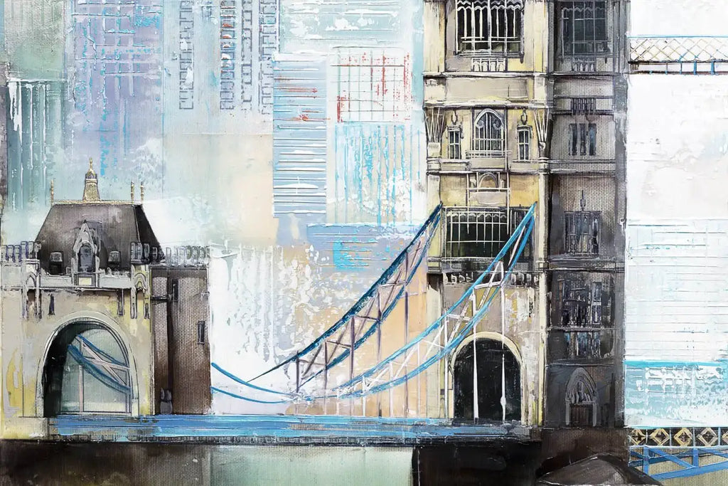 A View of Tower Bridge - Original - SOLD by artist Veronika Benoni - Wyecliffe Galleries