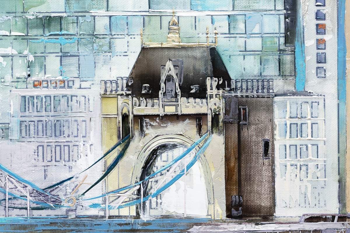 A View of Tower Bridge - Original - SOLD by artist Veronika Benoni - Wyecliffe Galleries