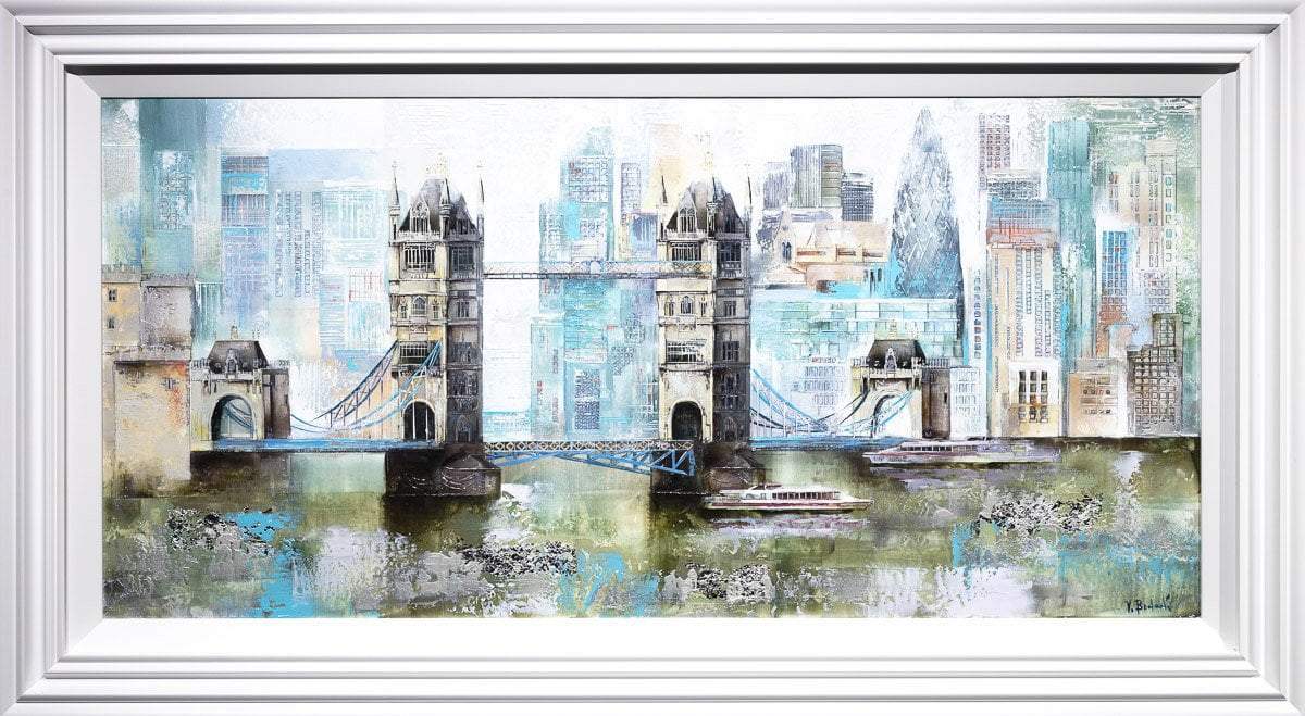 A View of Tower Bridge - Original - SOLD by artist Veronika Benoni - Wyecliffe Galleries
