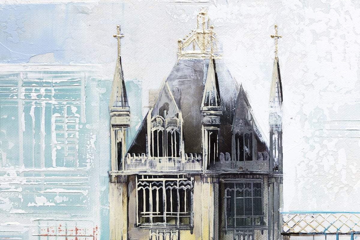 A View of Tower Bridge - Original - SOLD by artist Veronika Benoni - Wyecliffe Galleries