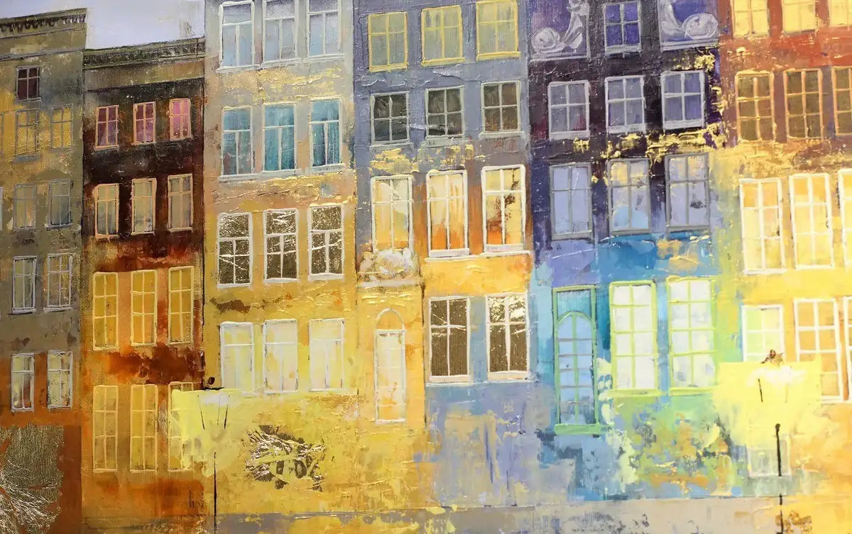 Amsterdam Evening - SOLD by artist Veronika Benoni - Wyecliffe Galleries
