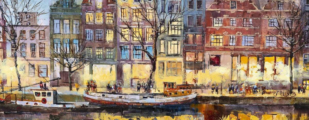 Amsterdam Evenings - Original - SOLD by artist Veronika Benoni - Wyecliffe Galleries