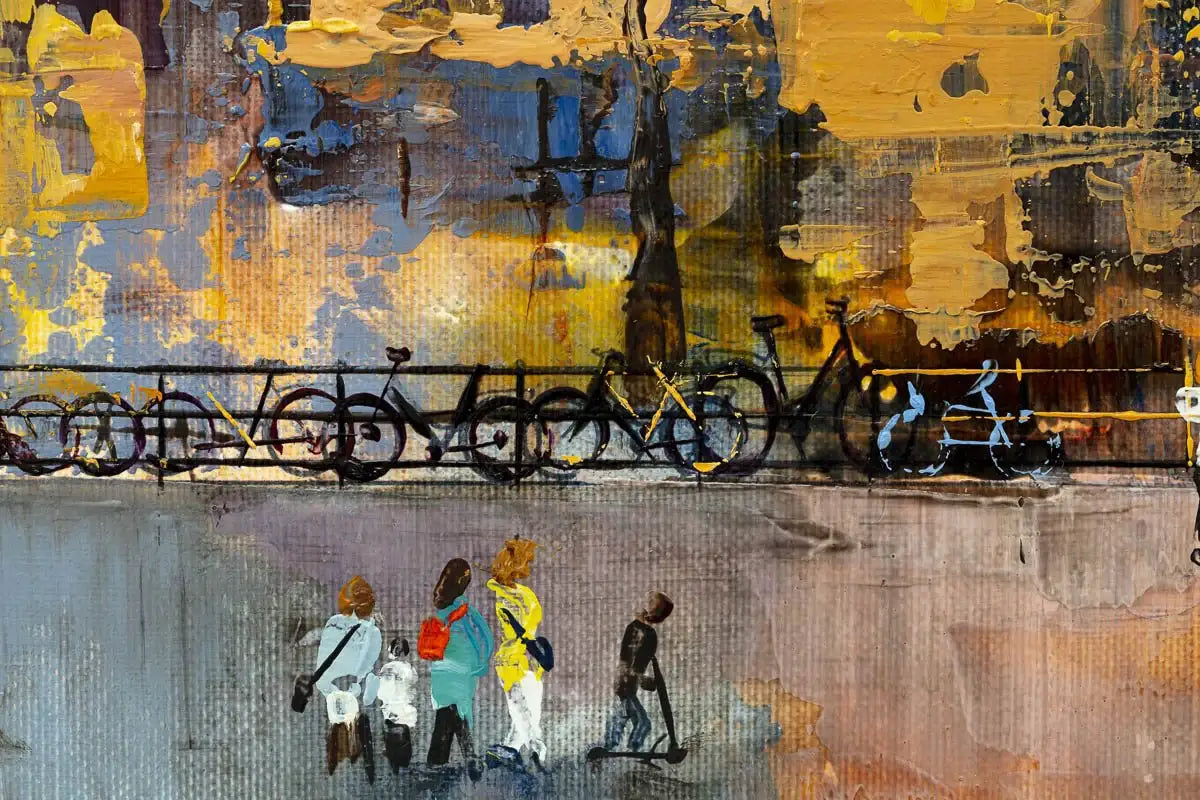 Amsterdam Evenings - Original - SOLD by artist Veronika Benoni - Wyecliffe Galleries