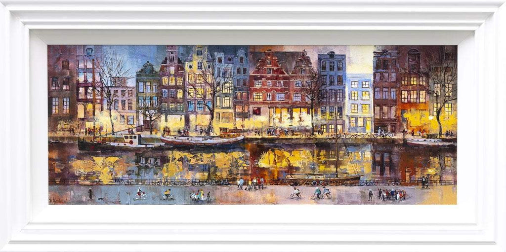 Amsterdam Evenings - Original - SOLD by artist Veronika Benoni - Wyecliffe Galleries