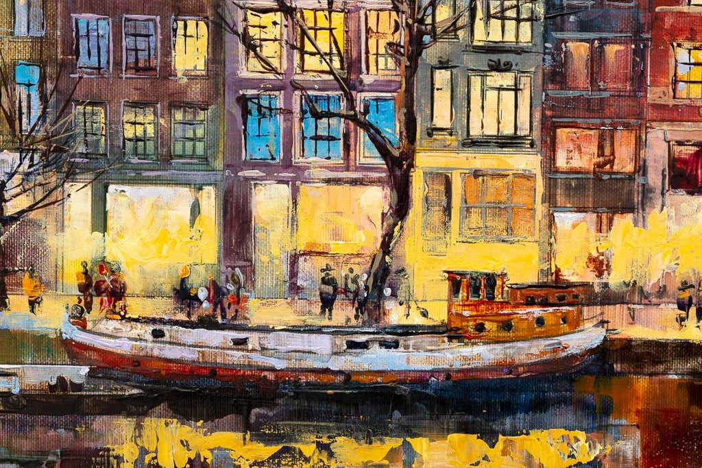 Amsterdam Evenings - Original - SOLD by artist Veronika Benoni - Wyecliffe Galleries